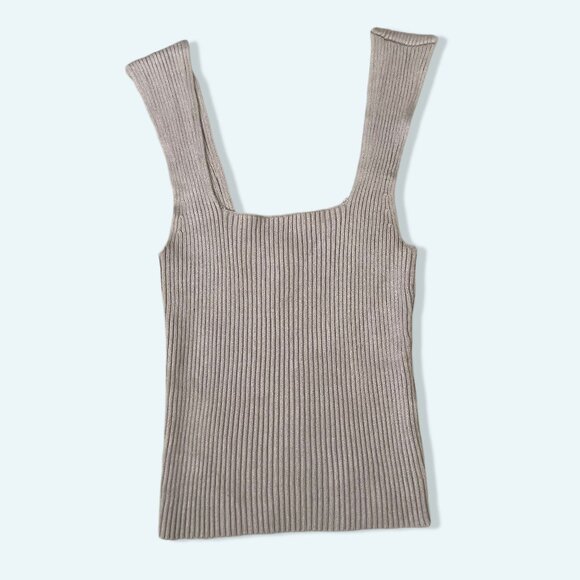 Abercrombie & Fitch ribbed square neck tank - Picture 1 of 4